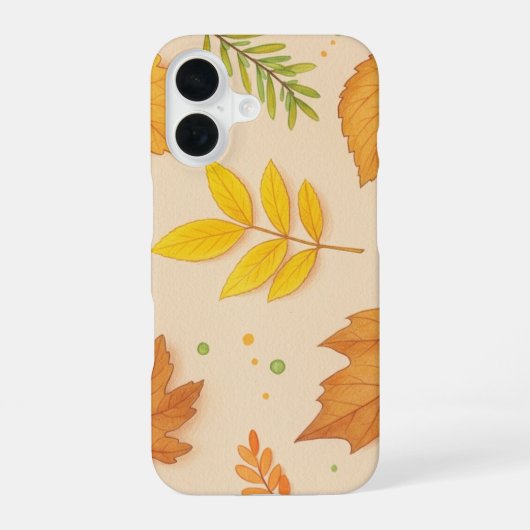 Ästhetisches Herbstlaub iPhone 16 Case Hülle (Rückseite)