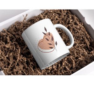 ästhetisches Herzsymbol Kaffeetasse