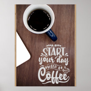 Ästhetisches Kaffeepopster Poster