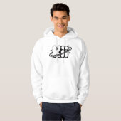 Ästhetisches Kiii-Logo | Minimalistischer Y2K-Rave Hoodie (Vorne ganz)