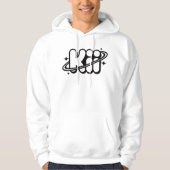 Ästhetisches Kiii-Logo | Minimalistischer Y2K-Rave Hoodie (Vorderseite)