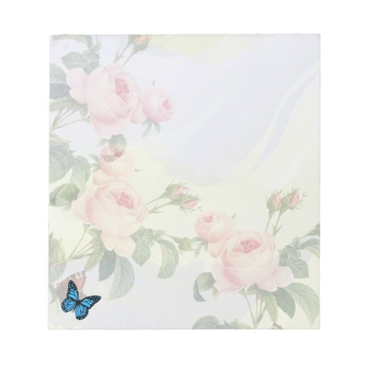 ästhetisches, kurzatmiges rosa Design Notizblock (Vorderseite)