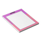 ästhetisches, kurzatmiges rosa Design Notizblock (angewinkelt)