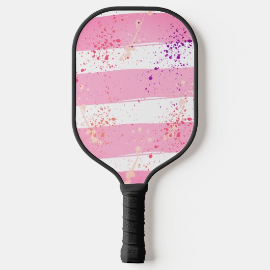 ästhetisches, kurzatmiges rosa Design Pickleball Schläger (Rückseite)