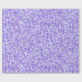 Ästhetisches Lavendel-Irideszentes Glitter-Muster Geschenkpapier (Flach)