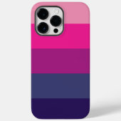 Ästhetisches Lila Farbblockthema Palette Streifen Case-Mate iPhone Hülle (Rückseite)