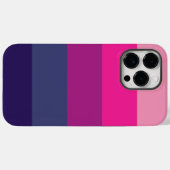 Ästhetisches Lila Farbblockthema Palette Streifen Case-Mate iPhone Hülle (Rückseite (Horizontal))