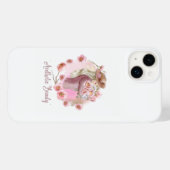 Ästhetisches Mädchen iPhone 14 Case | Schwarz & We (Rückseite (Horizontal))