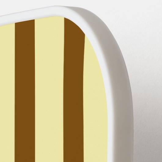 Ästhetisches Medium Brown Streifen Pickleball Padd Pickleball Schläger (Linke Seite)