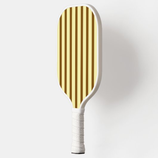 Ästhetisches Medium Brown Streifen Pickleball Padd Pickleball Schläger (Links)