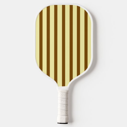 Ästhetisches Medium Brown Streifen Pickleball Padd Pickleball Schläger (Rückseite)