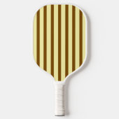 Ästhetisches Medium Brown Streifen Pickleball Padd Pickleball Schläger (Vorderseite)