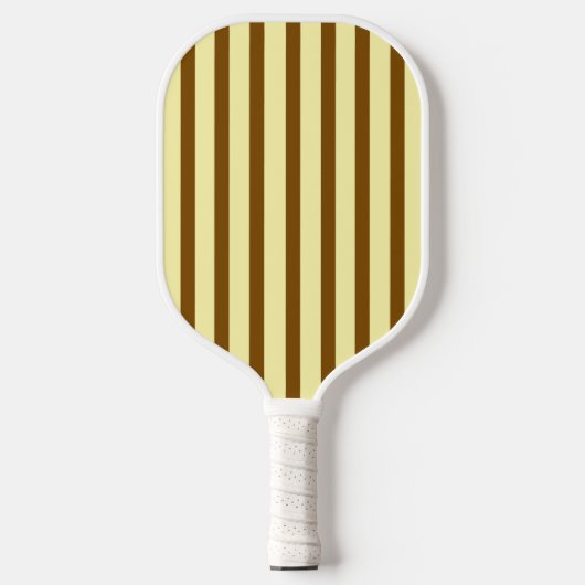 Ästhetisches Medium Brown Streifen Pickleball Padd Pickleball Schläger (Vorderseite)