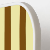 Ästhetisches Medium Brown Streifen Pickleball Padd Schläger (Linke Seite)