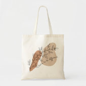 Ästhetisches motivierend Zitat mit einer zeichnend Tragetasche (Vorne)