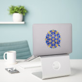Ästhetisches Muster Aufkleber (Laptop auf Schreibtisch)