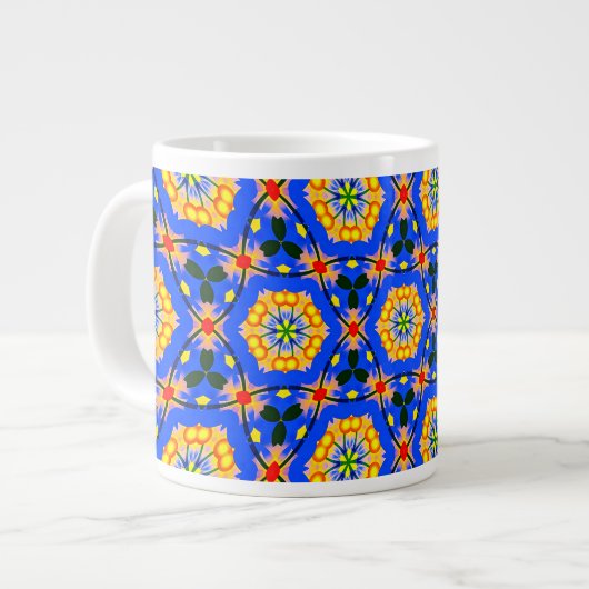 Ästhetisches Muster Jumbo-Tasse (Vorderseite Links)