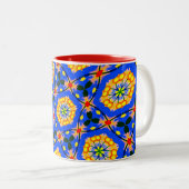 Ästhetisches Muster Zweifarbige Tasse (VorderseiteRechts)