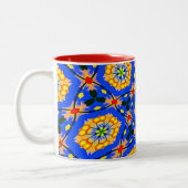 Ästhetisches Muster Zweifarbige Tasse (Links)