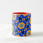 Ästhetisches Muster Zweifarbige Tasse (Mittel)