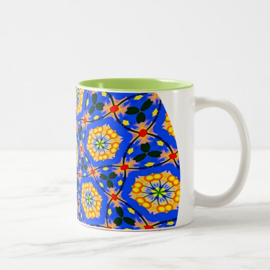 Ästhetisches Muster Zweifarbige Tasse (Rechts)