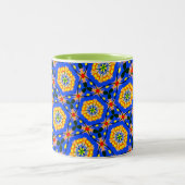 Ästhetisches Muster Zweifarbige Tasse (Mittel)