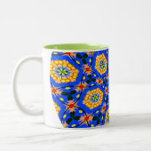 Ästhetisches Muster Zweifarbige Tasse (Links)