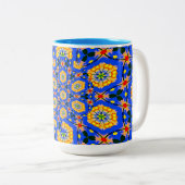 Ästhetisches Muster Zweifarbige Tasse (VorderseiteRechts)