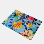 Ästhetisches nahtloses Muster Fußmatte (Schrägansicht)