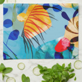 Ästhetisches nahtloses Muster Geschirrtuch (Gefaltet)