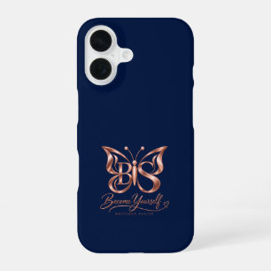 Ästhetisches Navy iPhone 16 Case Minim Hülle