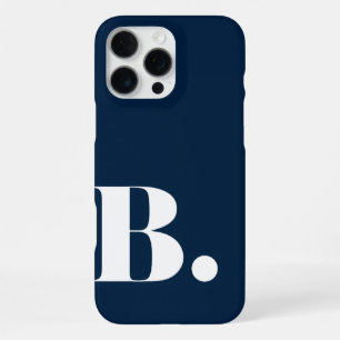 Ästhetisches Navyblau Minimalistisches Anfangsbuch iPhone 16 Pro Max Hülle