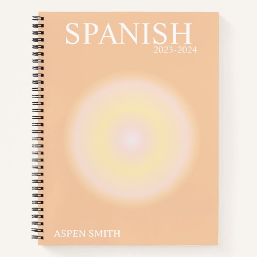 ästhetisches Notebook Notizblock (Vorderseite)