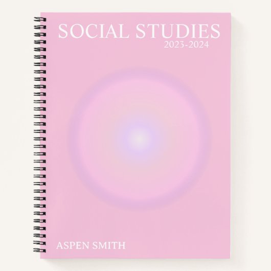 ästhetisches Notebook Notizblock (Vorderseite)