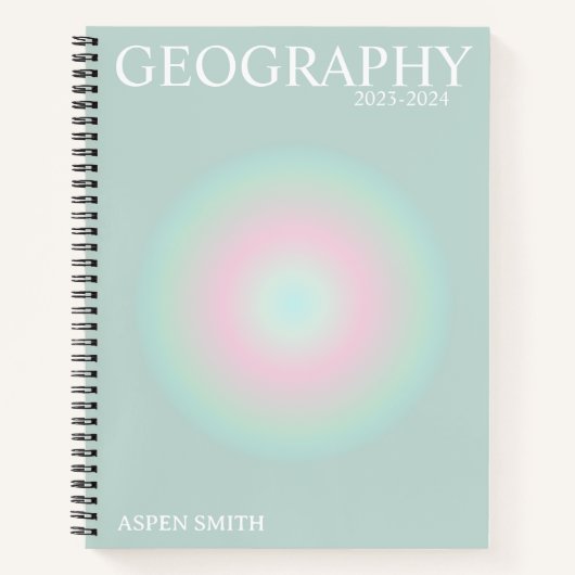 ästhetisches Notebook Notizblock (Vorderseite)