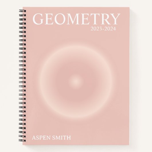 ästhetisches Notebook Notizblock (Vorderseite)