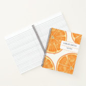 Ästhetisches Oranges Notizbuch | Individuelles Nam (Innenseite)