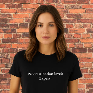 ästhetisches Outfit Zitat Aufschieben Ebene T-Shirt