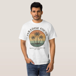 Ästhetisches Paradies gefunden Retro Küsten-Entd T-Shirt