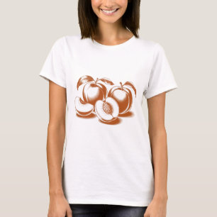 Ästhetisches Pfirsich-Botanik-T-Shirt für Frauen T-Shirt