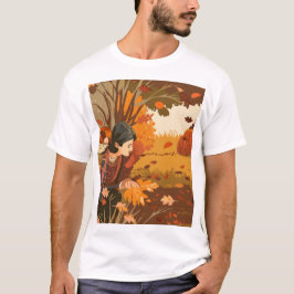 Ästhetisches Pilgrim-Muster T-Shirt