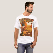 Ästhetisches Pilgrim-Muster T-Shirt (Vorne ganz)