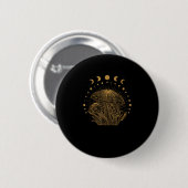 Ästhetisches Pilzhäuschen Goblincore Button (Vorne & Hinten)