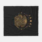 Ästhetisches Pilzhäuschen Goblincore Fleecedecke (Vorderseite (Horizontal))
