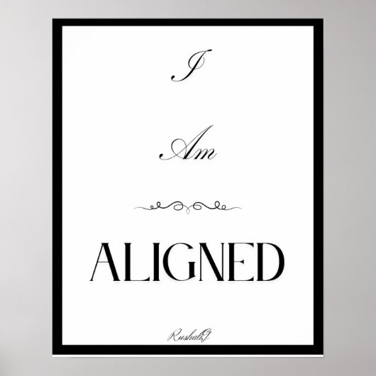 Ästhetisches Poster von mir (Vorne)