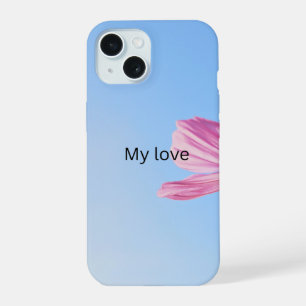 Ästhetisches rosa Blumen-Handyhülle iPhone 15 Hülle
