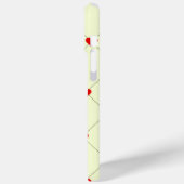 Ästhetisches rotes Herzen-Raster-Handyhülle Case-Mate iPhone Hülle (Rückseite / Links)