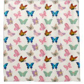 Ästhetisches Schmetterlingsmuster Duschvorhang (Vorderseite)