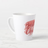 Ästhetisches Schönes Chaos Script-Typografie Milchtasse (Linke Ecke)