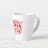 Ästhetisches Schönes Chaos Script-Typografie Milchtasse (Rechte Ecke)